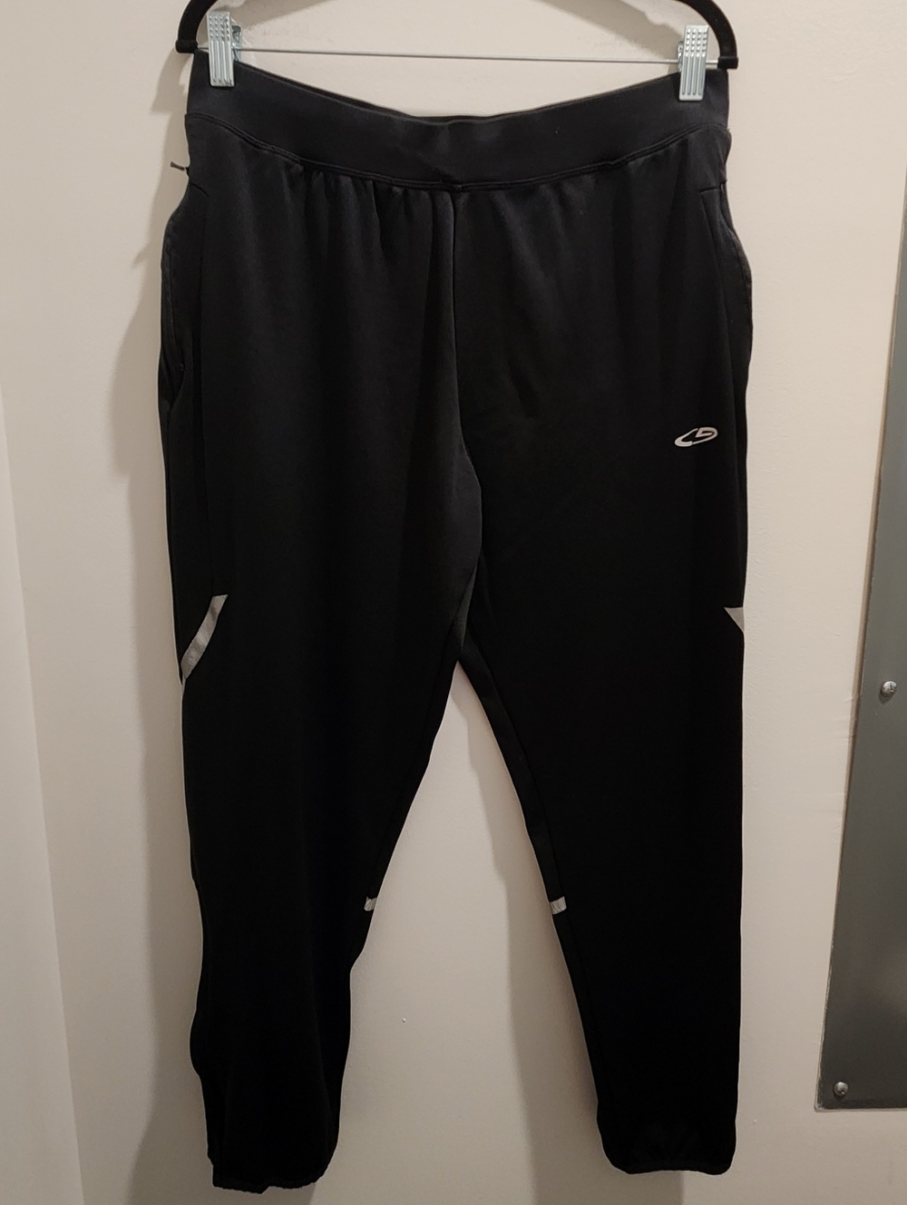 Black C9 Champion Duo Dry Athletic Jogger Pants with Reflective Accents